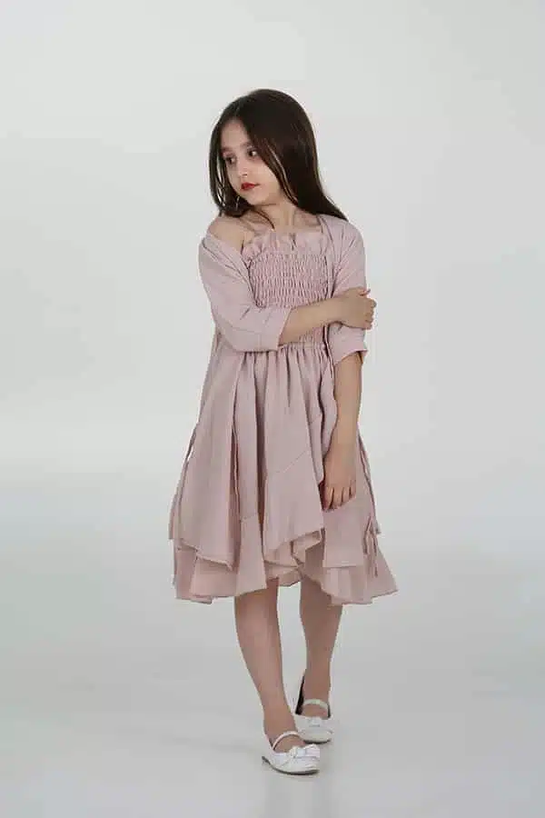 جلابية بناتي انيق قطعتين