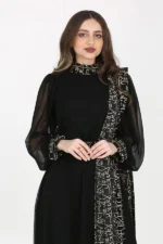 ⁦جلابية للعيد انيقة بشال جانبي⁩ - الصورة ⁦5⁩