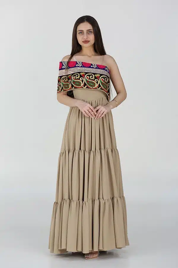 جلابية خليجية نسائي طويلة بكلفة هندي