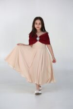 فستان بناتي من خامة الشيفون