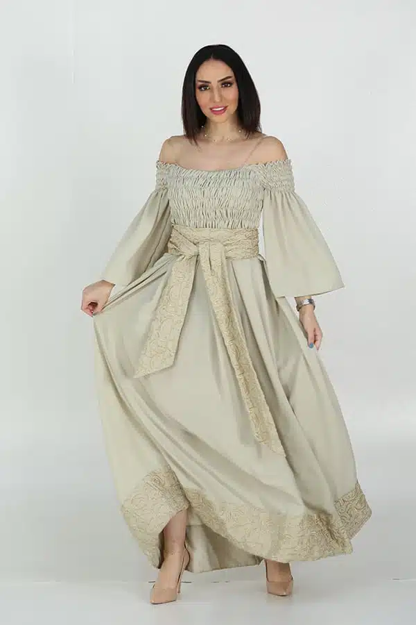 جلابية رمضان بأكمام طويلة واسعة