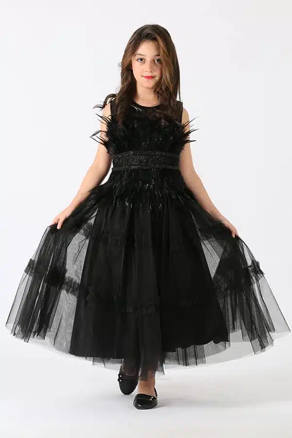 جلابية للعيد بناتي بشال انيق