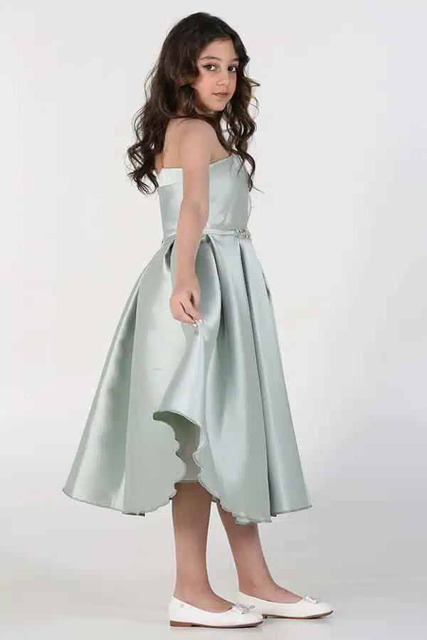 فستان بناتي قصير بدون أكمام سهرة