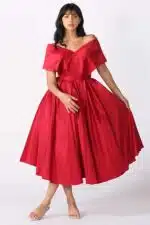 فستان احمر قصير