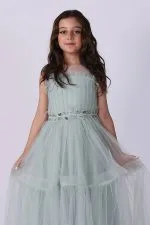 ⁦فستان بناتي من خامة التل الناعم⁩ - الصورة ⁦2⁩