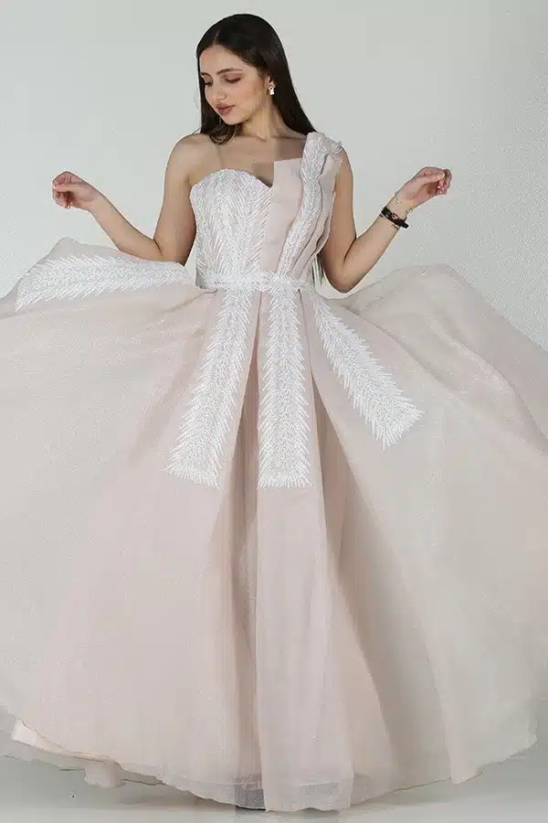 9Q7A7094.Jpg فستان طويل كتف واحد