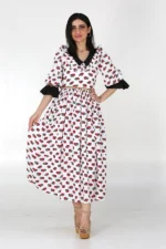 ⁦جلابية نسائي شالكي ميدي⁩ - الصورة ⁦3⁩