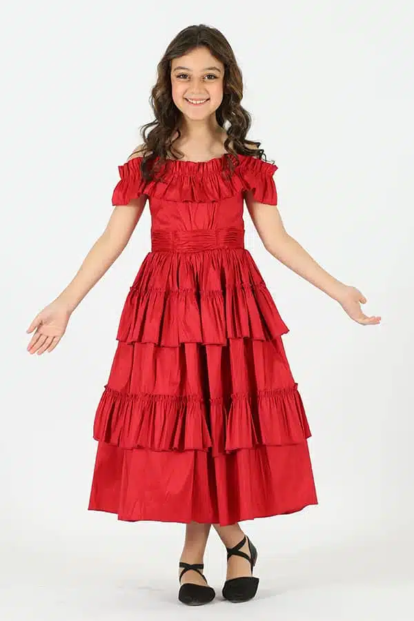 جلابية بناتي مغربي قطعتين – اسود, 46