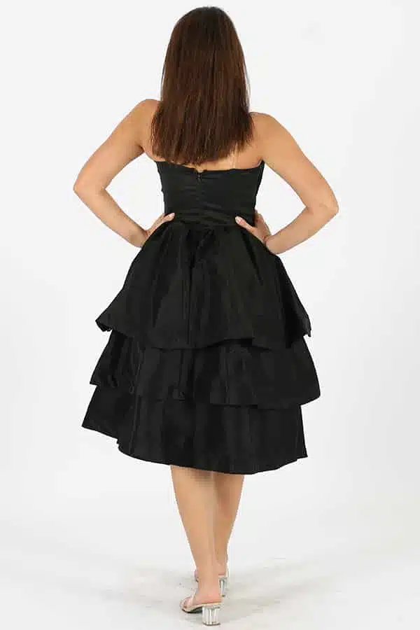 جلابية بناتي مغربي قطعتين – اسود, 38