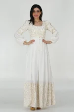 جلابية رمضان بخيط قصب ذهبي فاخر