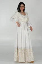 ⁦جلابية رمضان بخيط قصب ذهبي فاخر⁩ - الصورة ⁦4⁩