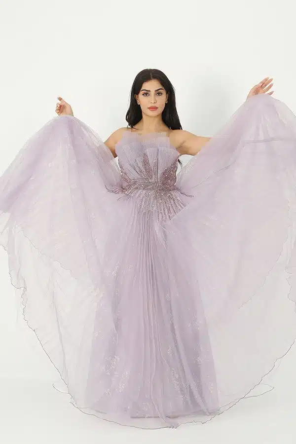 فستان سهرة بيليسة مطرز