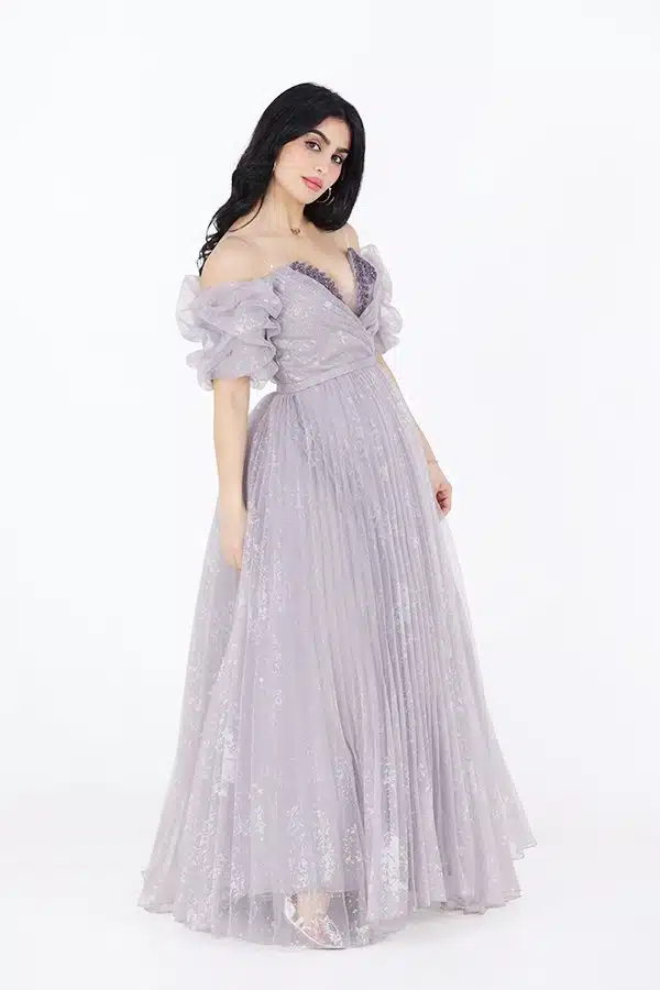 فستان سهره مطرز الصدر