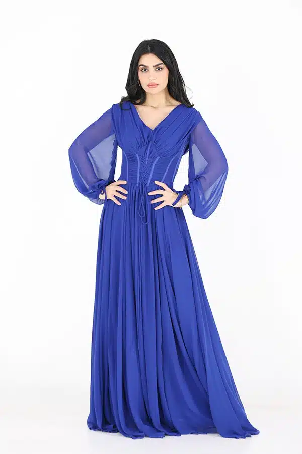 فستان سهرة من خامة الشيفون