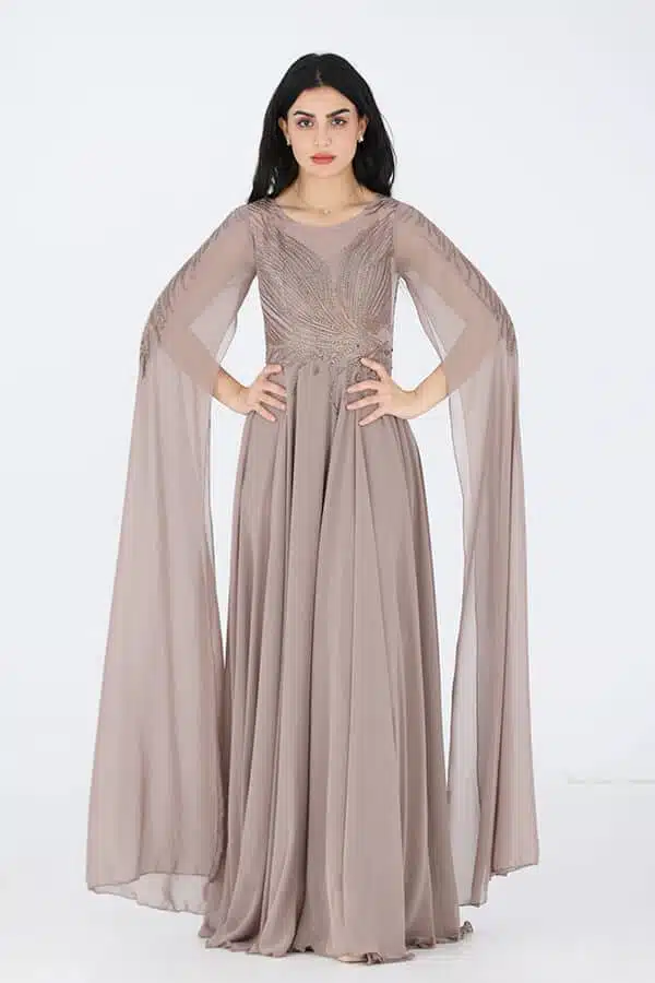 فستان سهرة شيفون شال