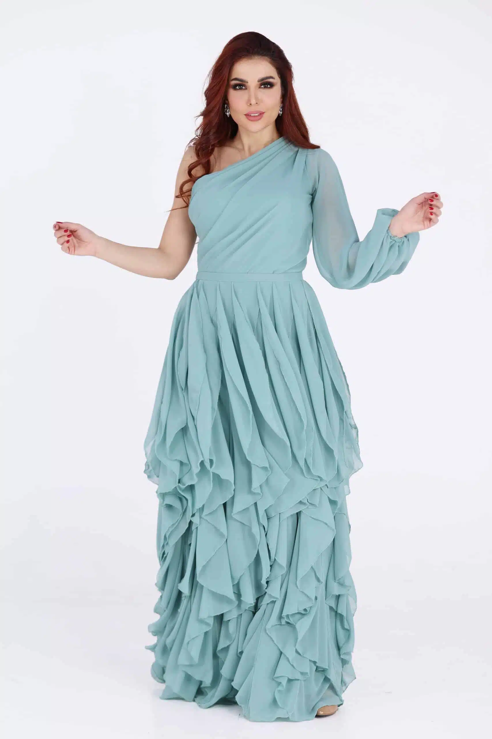 فستان سهرة بِكُم واحد