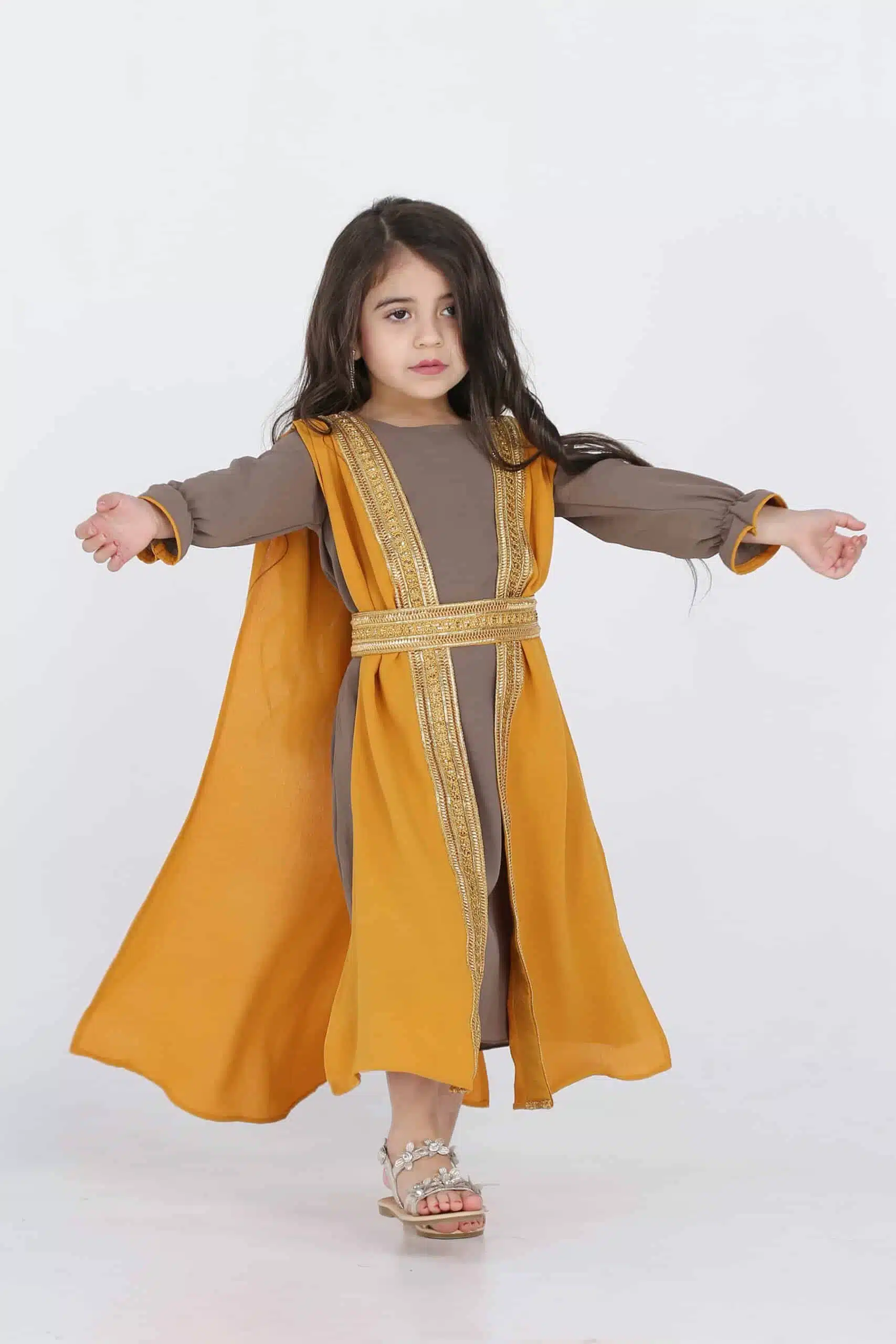 ⁦جلابية رمضان بناتي بأكمام طويلة⁩ - الصورة ⁦2⁩