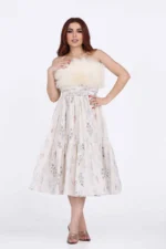 فستان ميدي بريش بالصدر