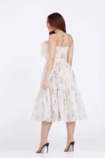 فستان ميدي بريش بالصدر