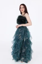 فستان سهرة تب بريش