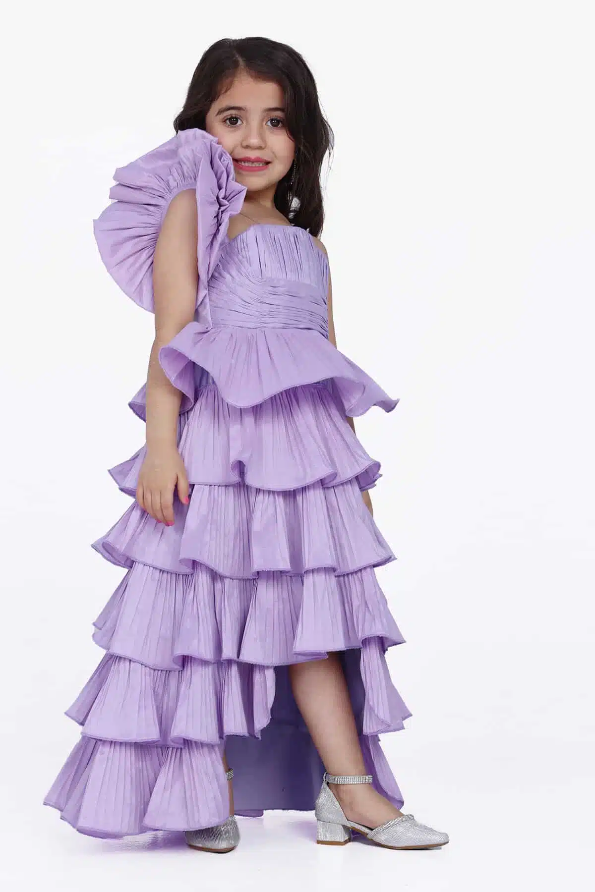 فستان بناتي بطبقات انيقه