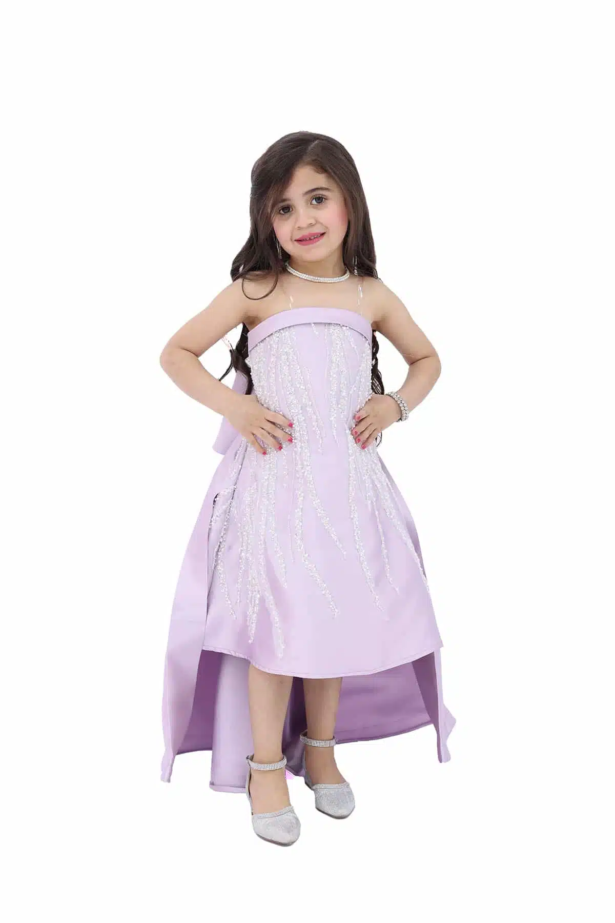 فستان بناتي تطريز يدوي