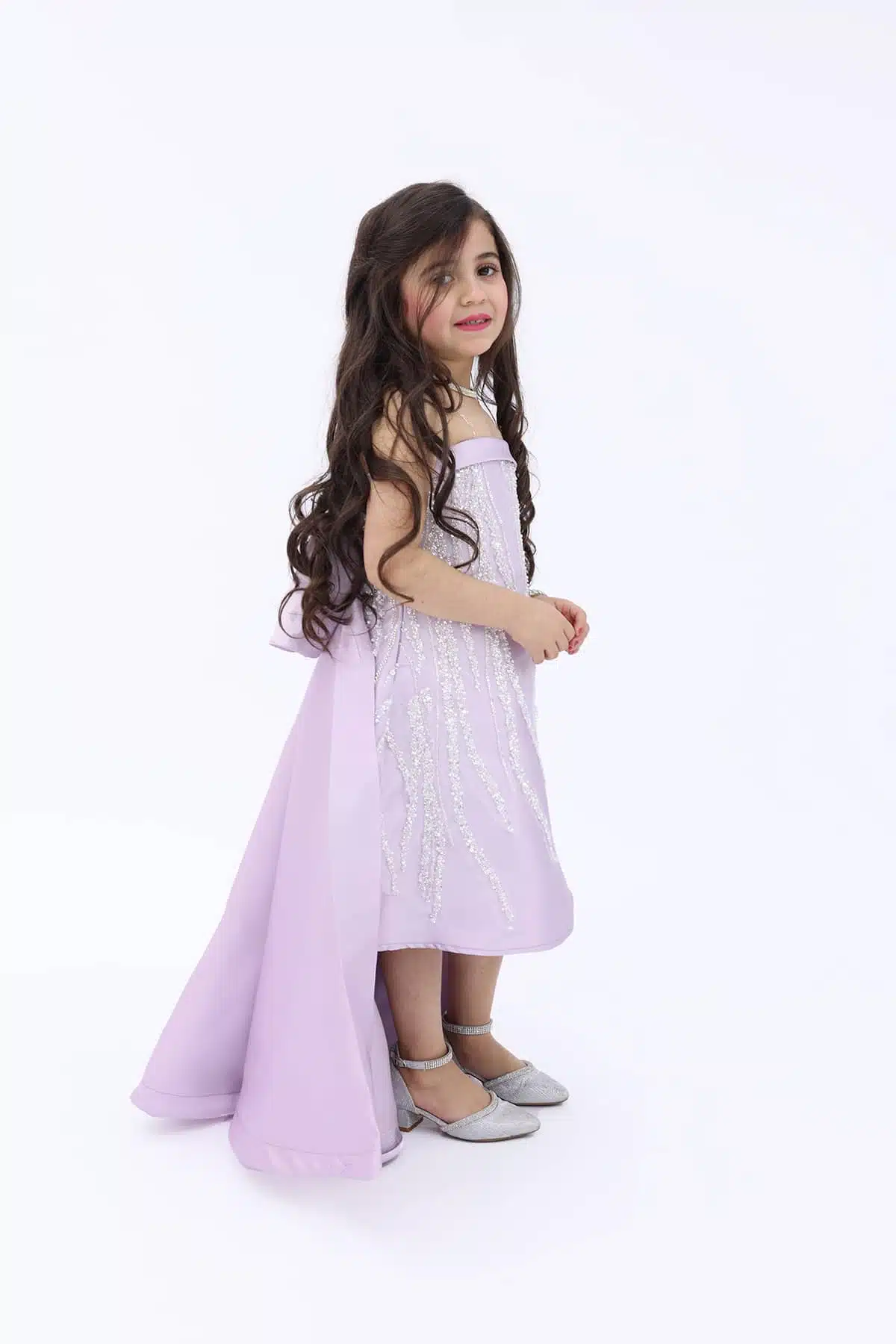 فستان بناتي تطريز يدوي