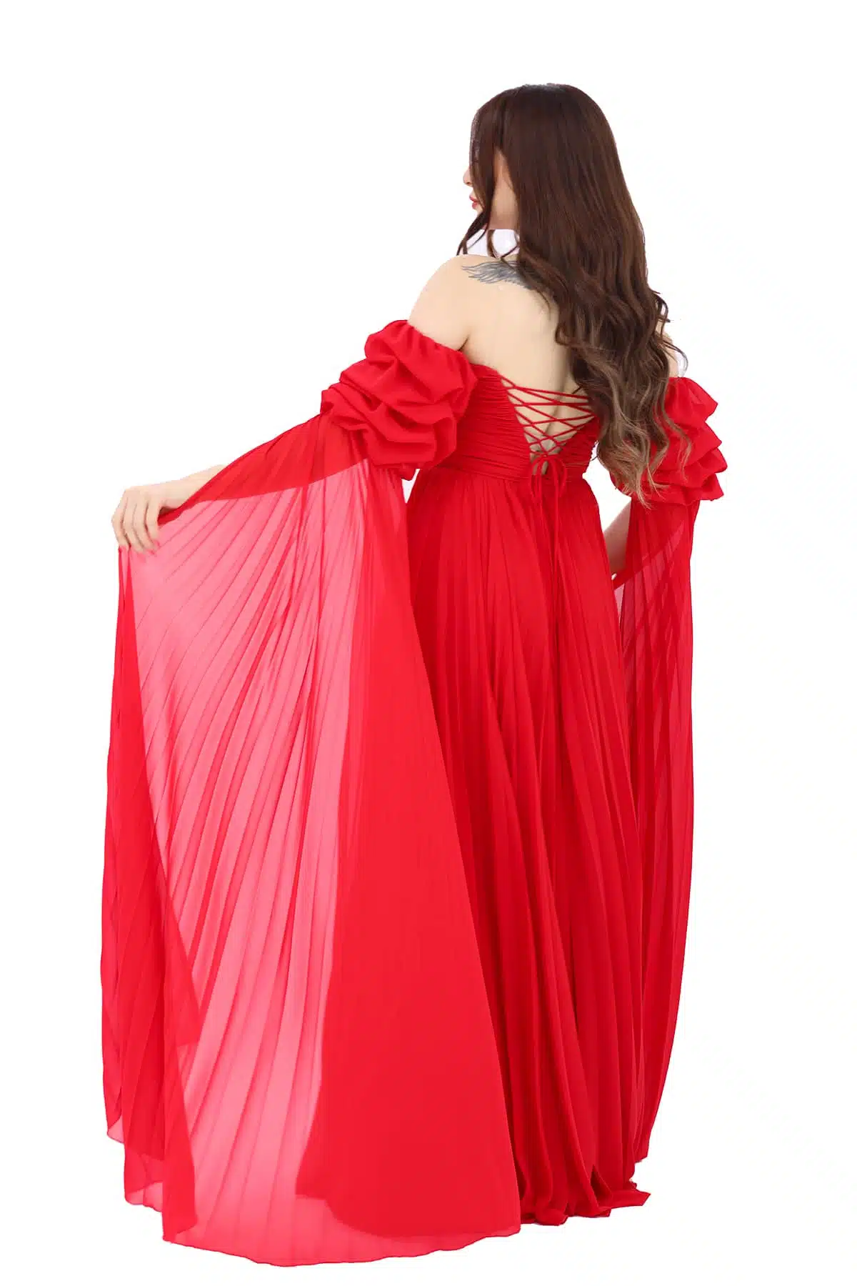 فستان سهرة شيفون طويل