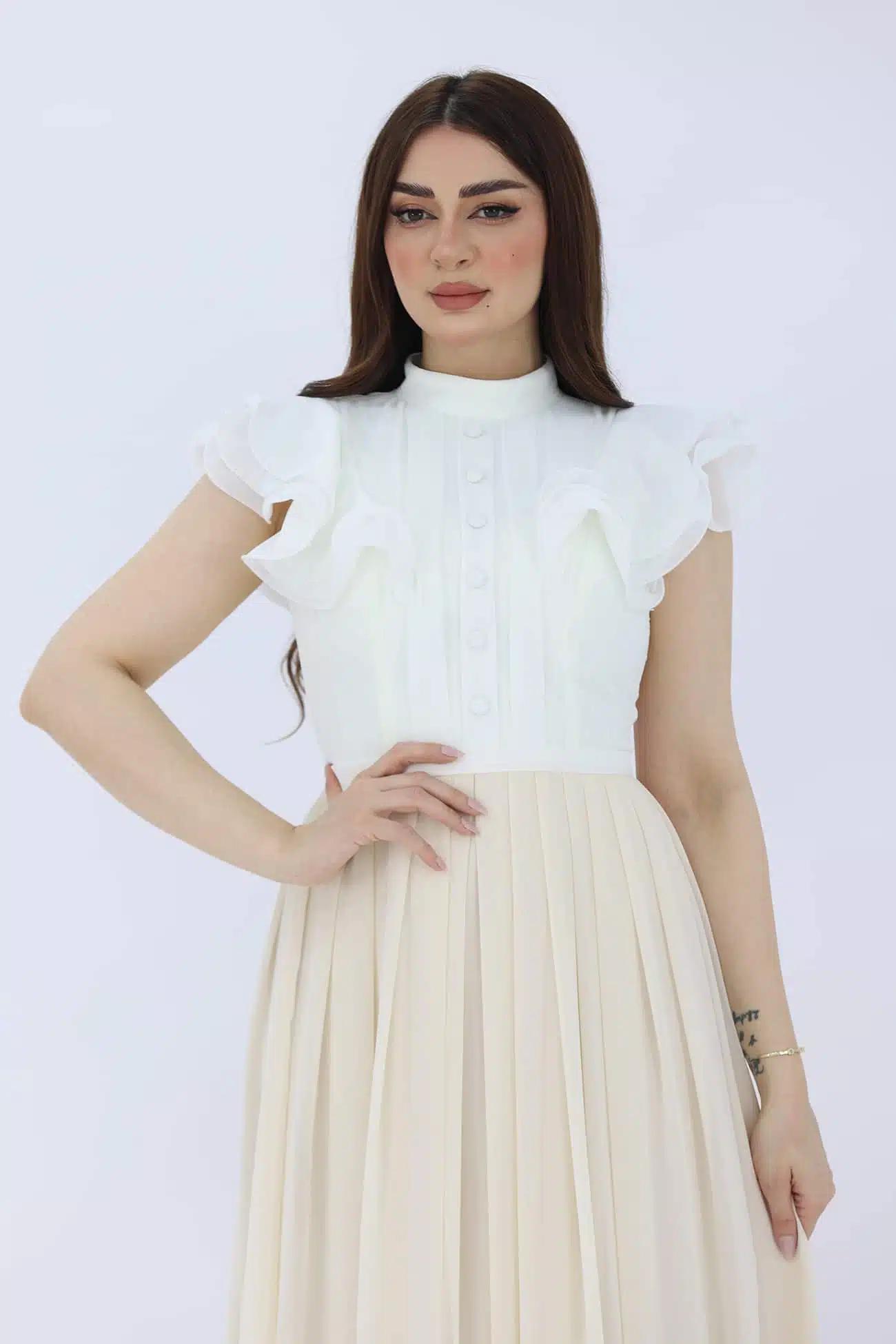 فستان ناعم ماكسي طويل