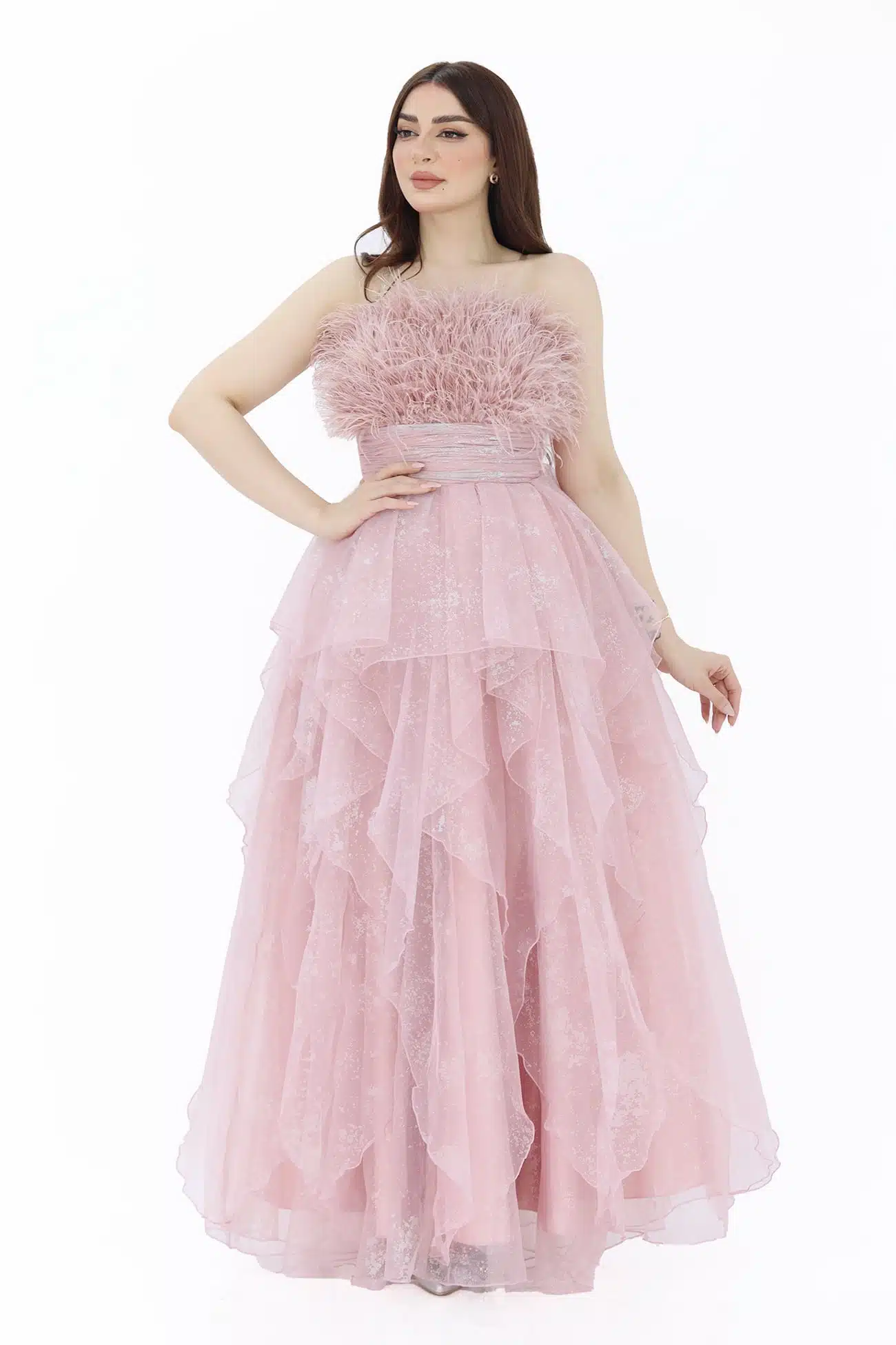 فستان سهرة بريش ناعم