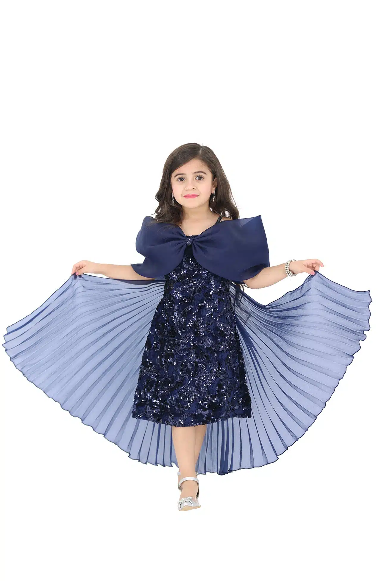 فستان شتوي بناتي اوف شولدر