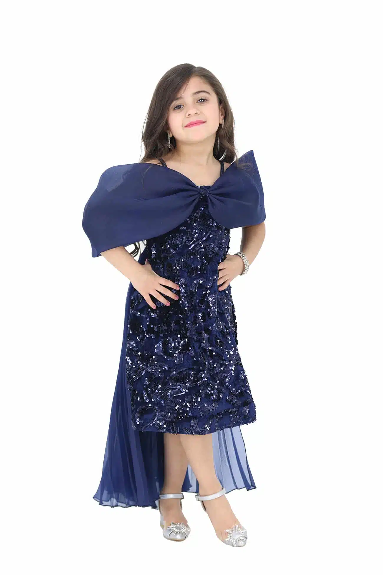 فستان شتوي بناتي اوف شولدر