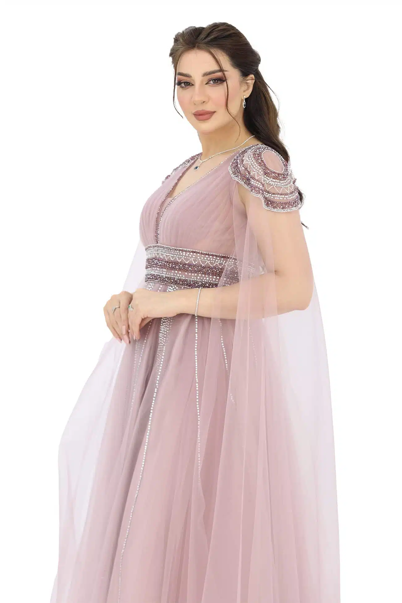 فستان سهرة تل فخم