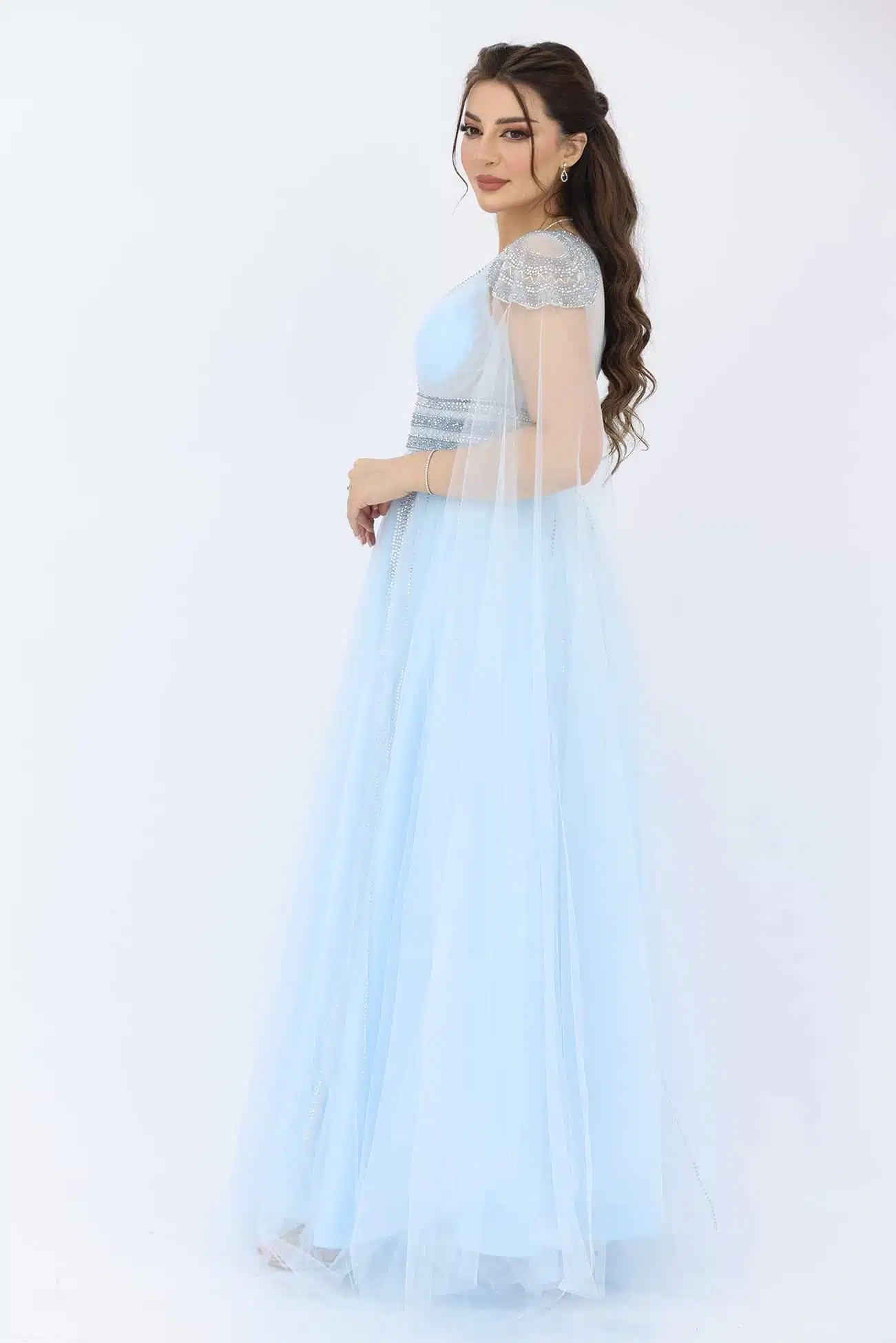 فستان سهرة تل فخم