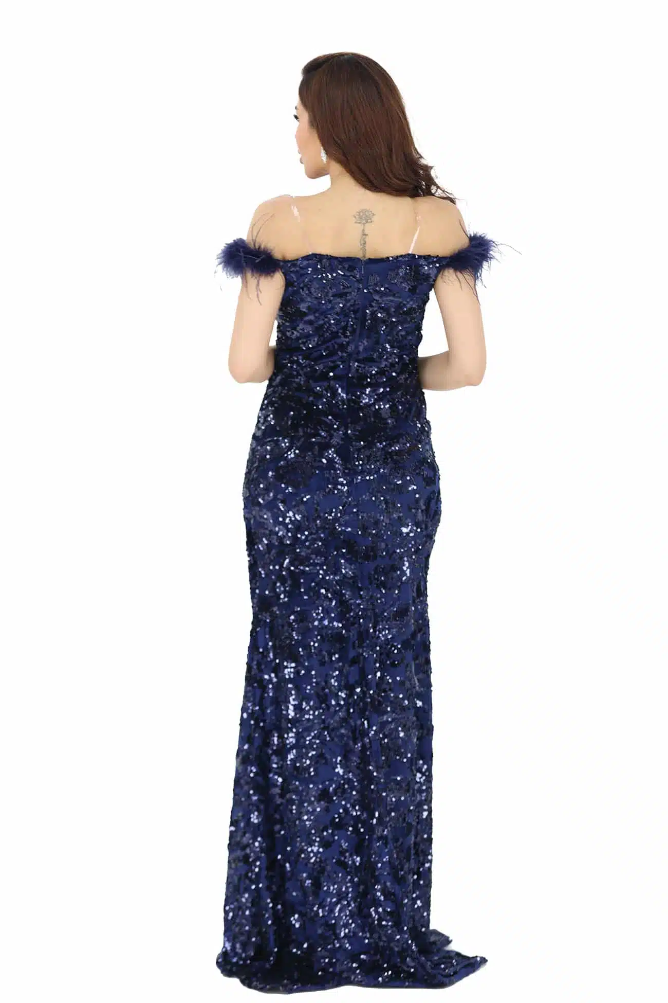 فستان شتوي بريش فخم