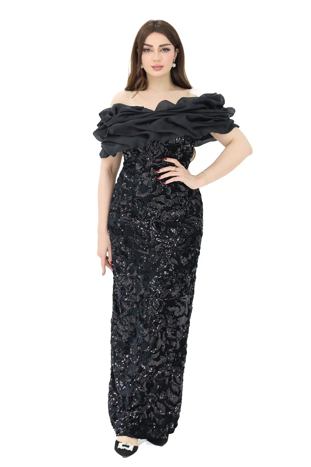 فستان شتوي ترتر اوف شولدر