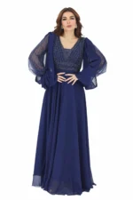 فستان شتوي مخمل فاخر