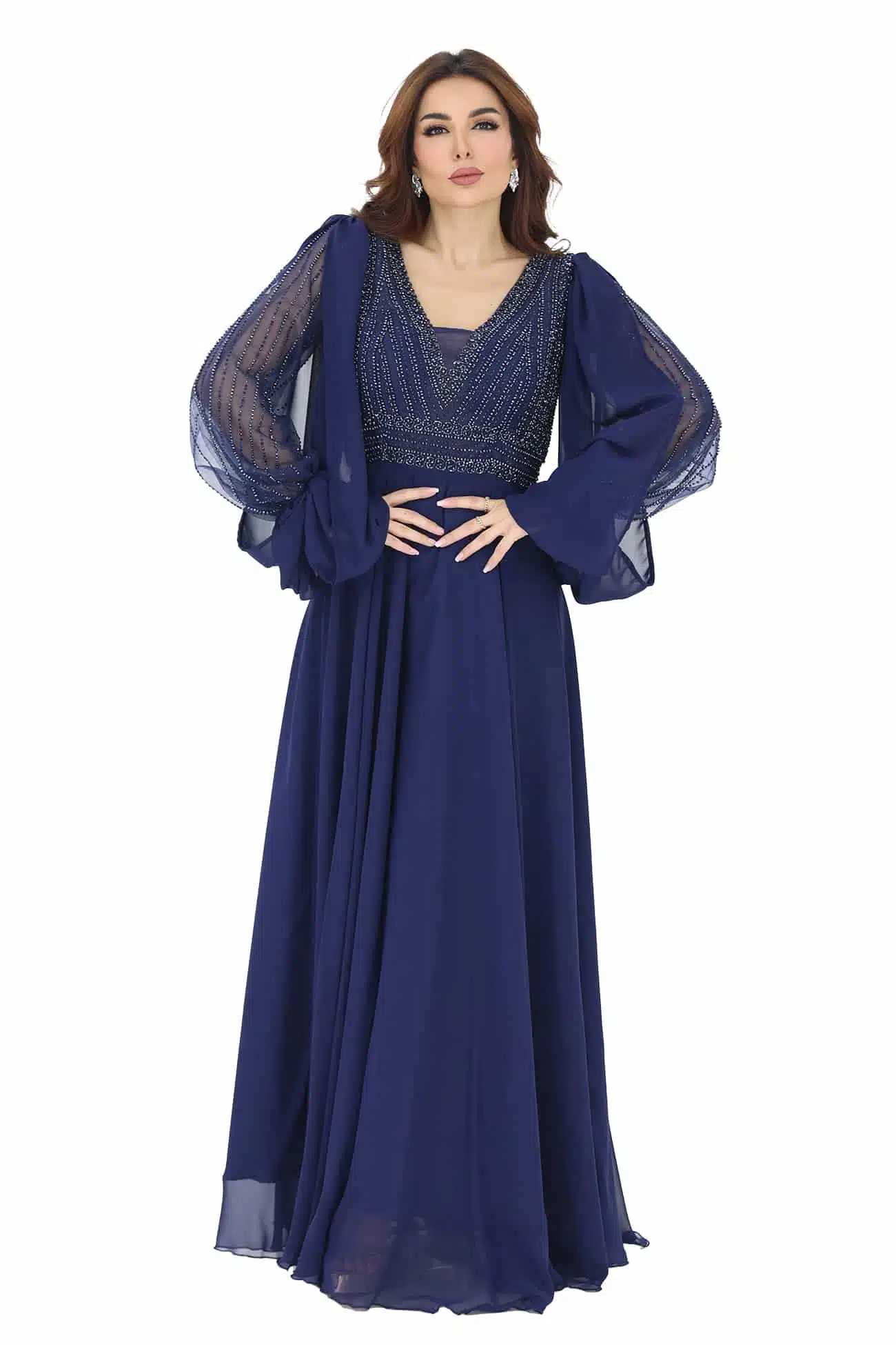 فستان شتوي مخمل فاخر