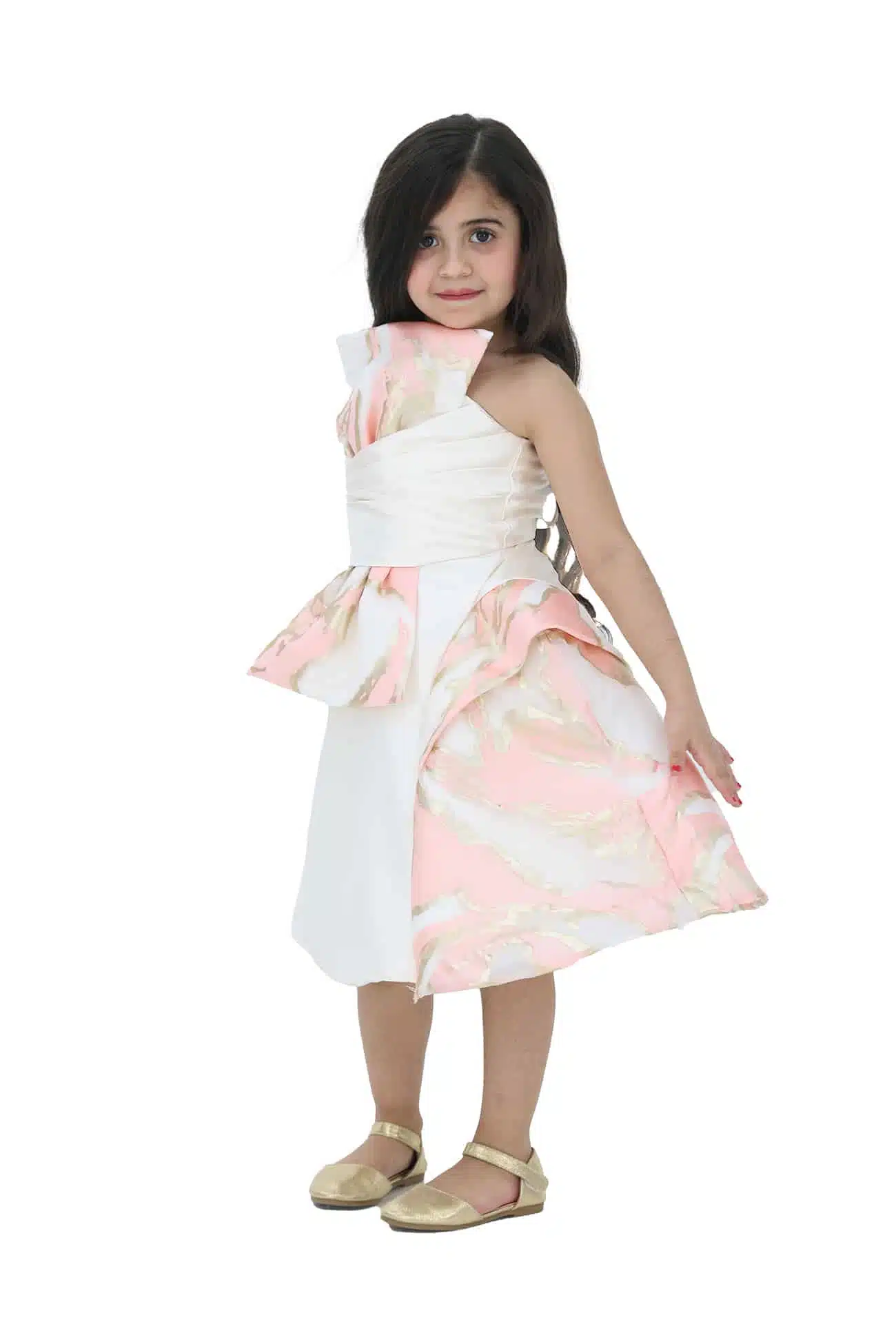 فستان بناتي بفيونكة بالصدر فستان بناتي بفيونكة بالصدر