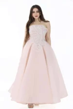 فستان سهره تب تطريز بالصدر