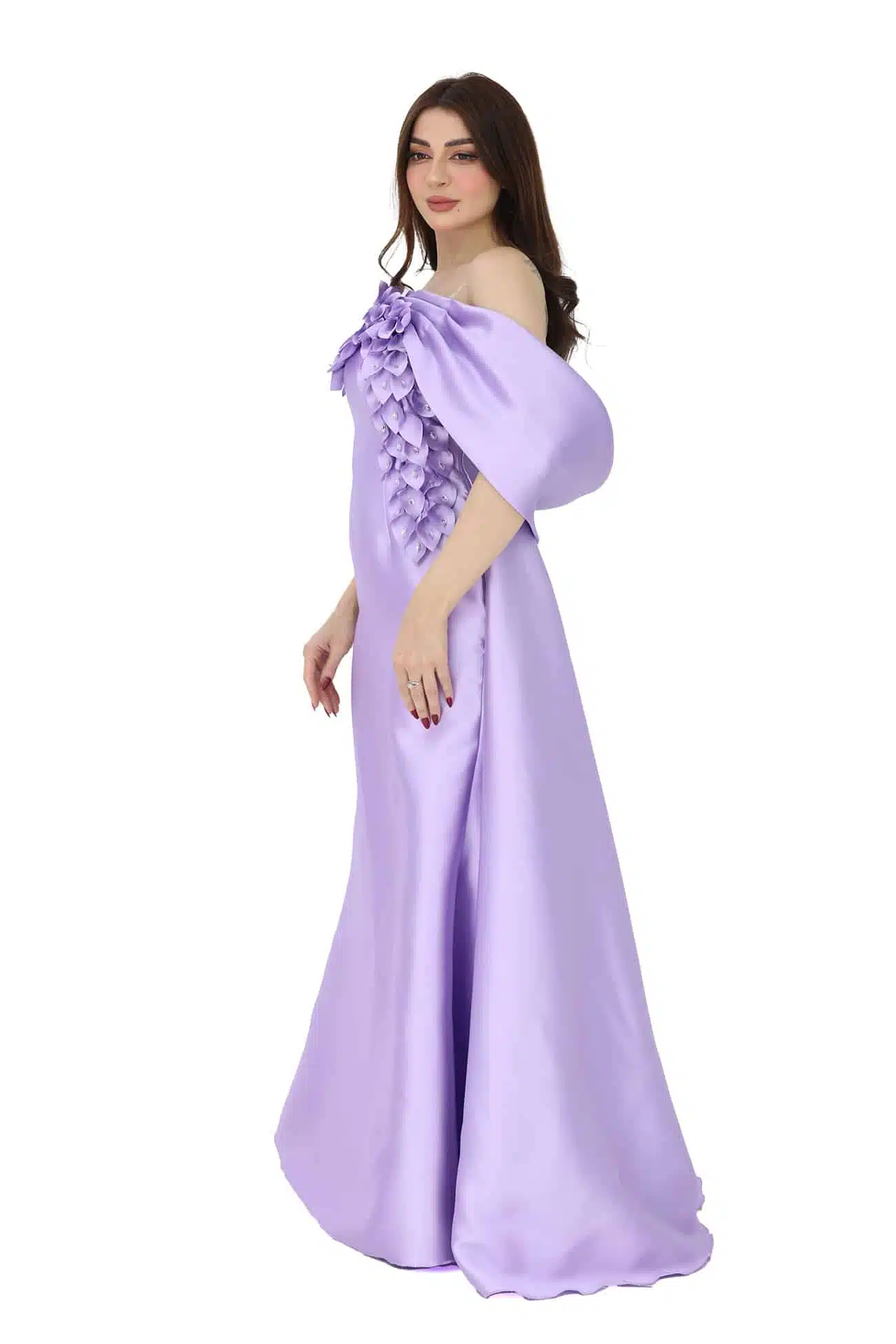 فستان سهرة فاخر بورد بالصدر