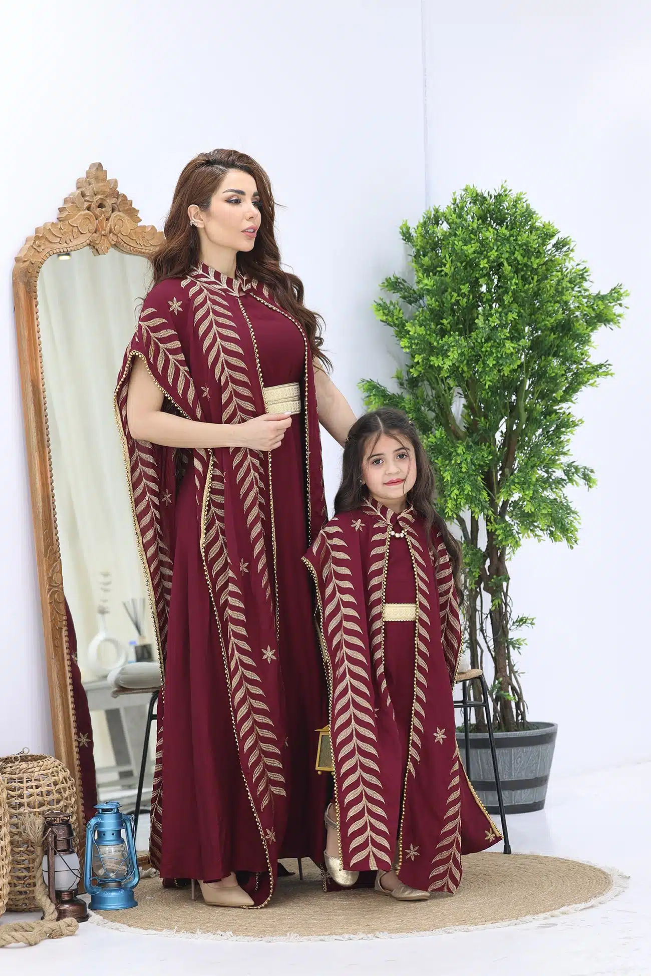 جلابية بناتي كويتي بشال انيق