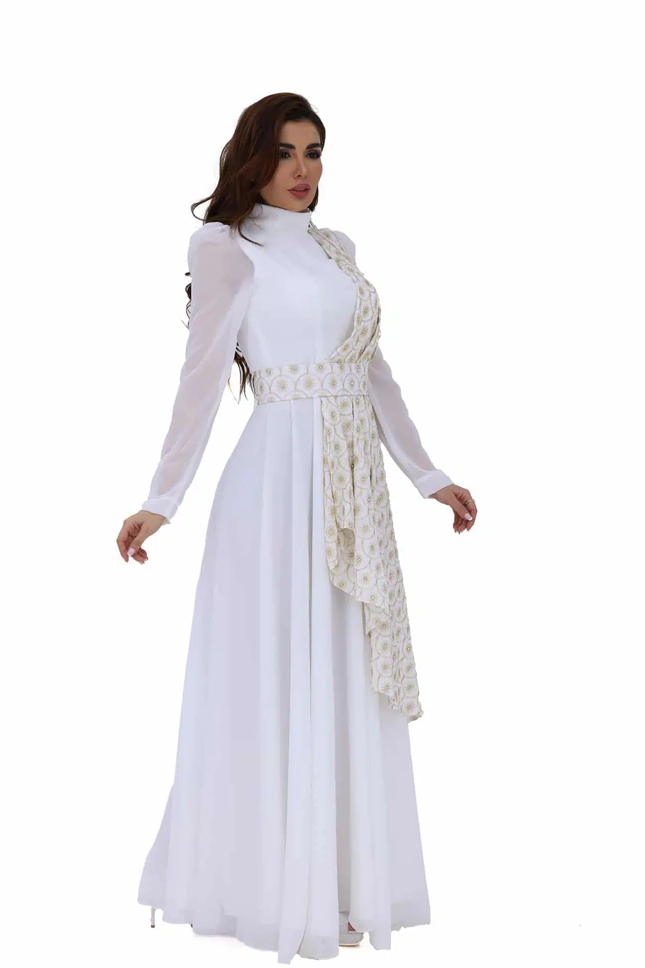 جلابية رمضانية بأكمام شفافه