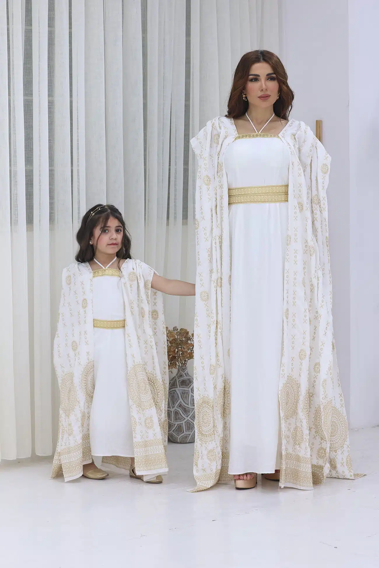 جلابية رمضانيه بتطريز ذهبي