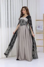 جلابية مغربية بتطريز فاخر