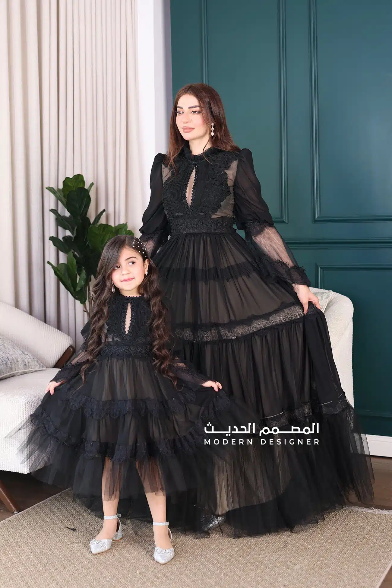 فستان شيفون بطبقات فخمه