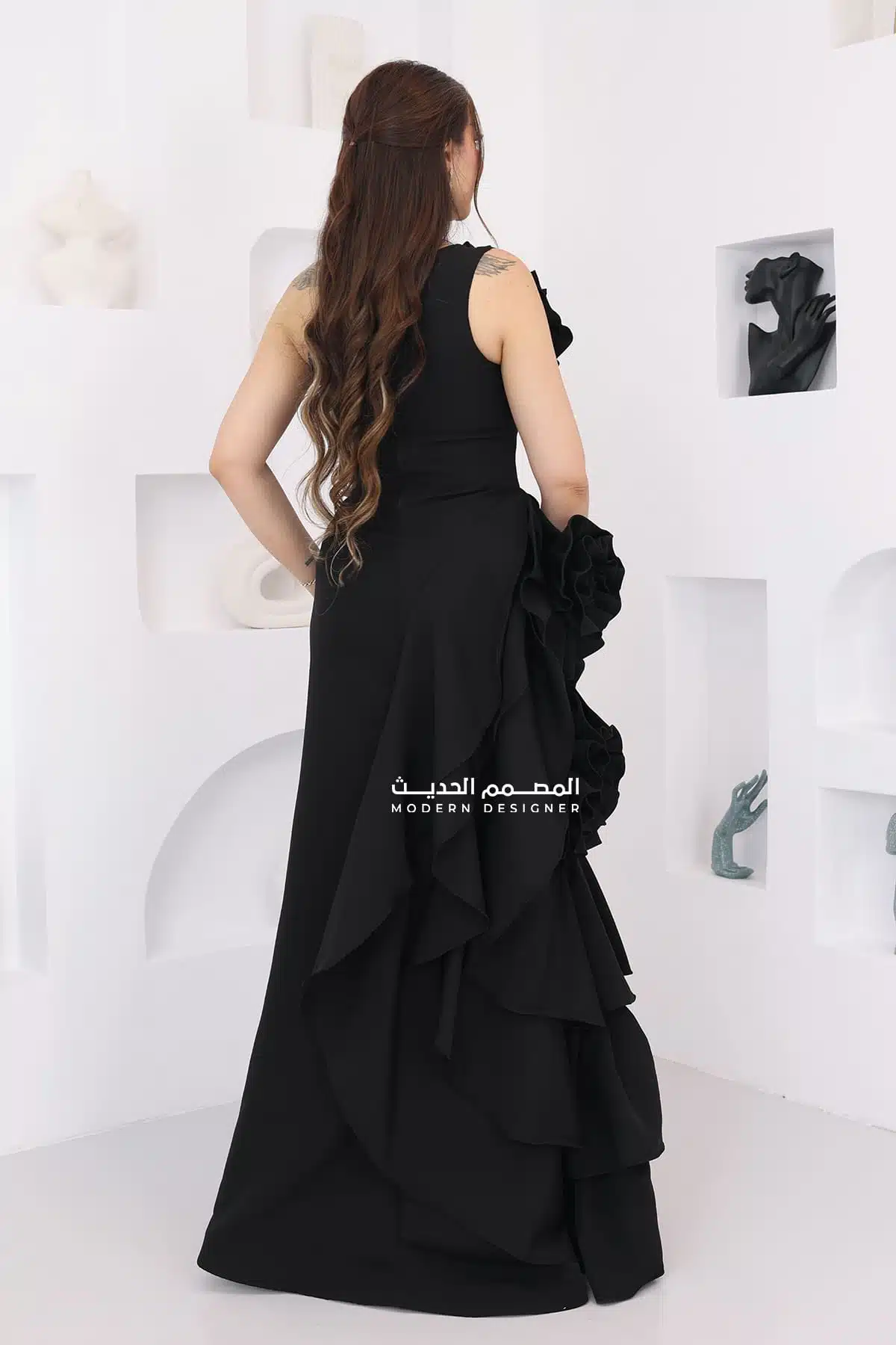 فستان سهرة فخم ورد