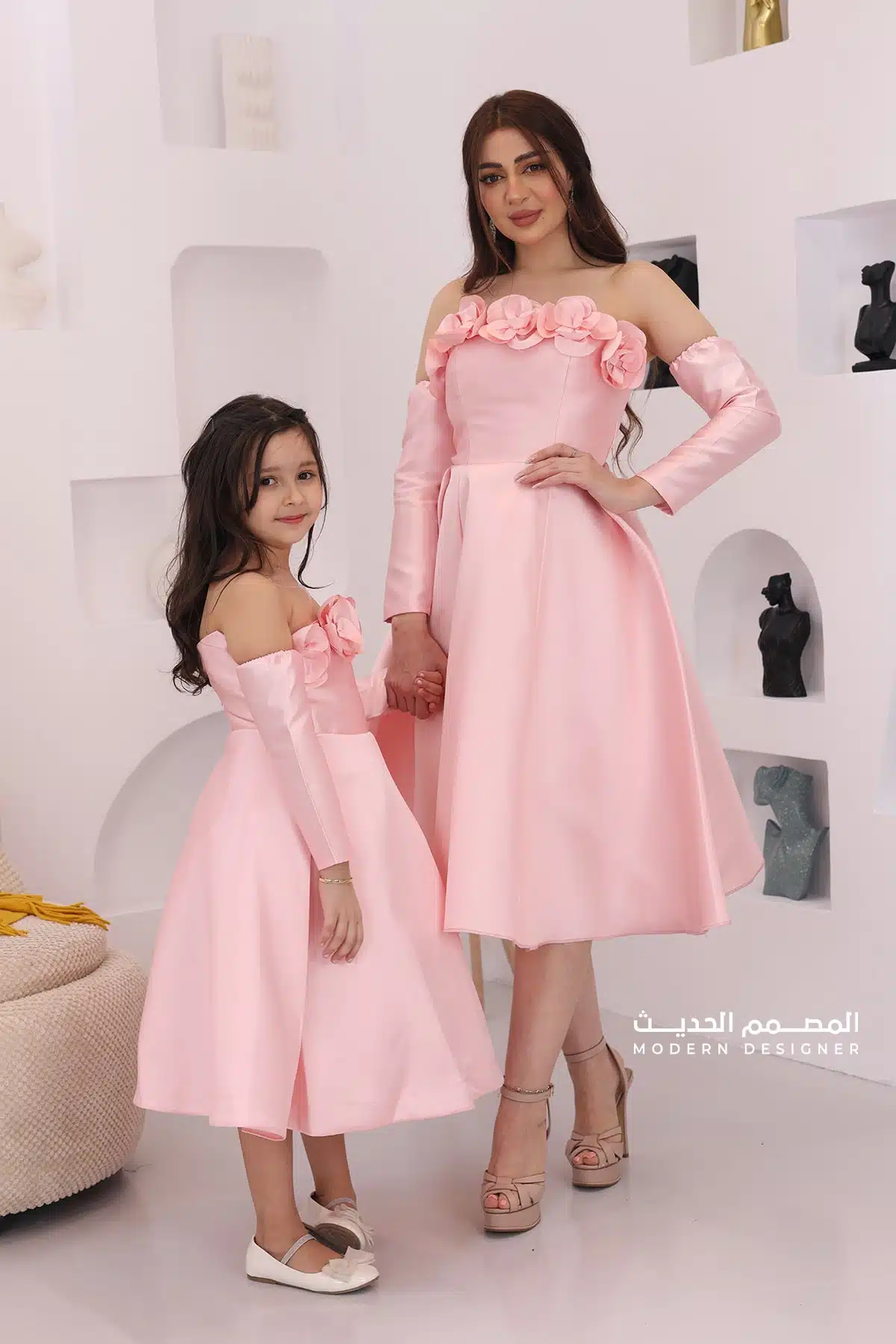 فستان بناتي بأكمام منفصلة فستان بناتي بأكمام منفصلة