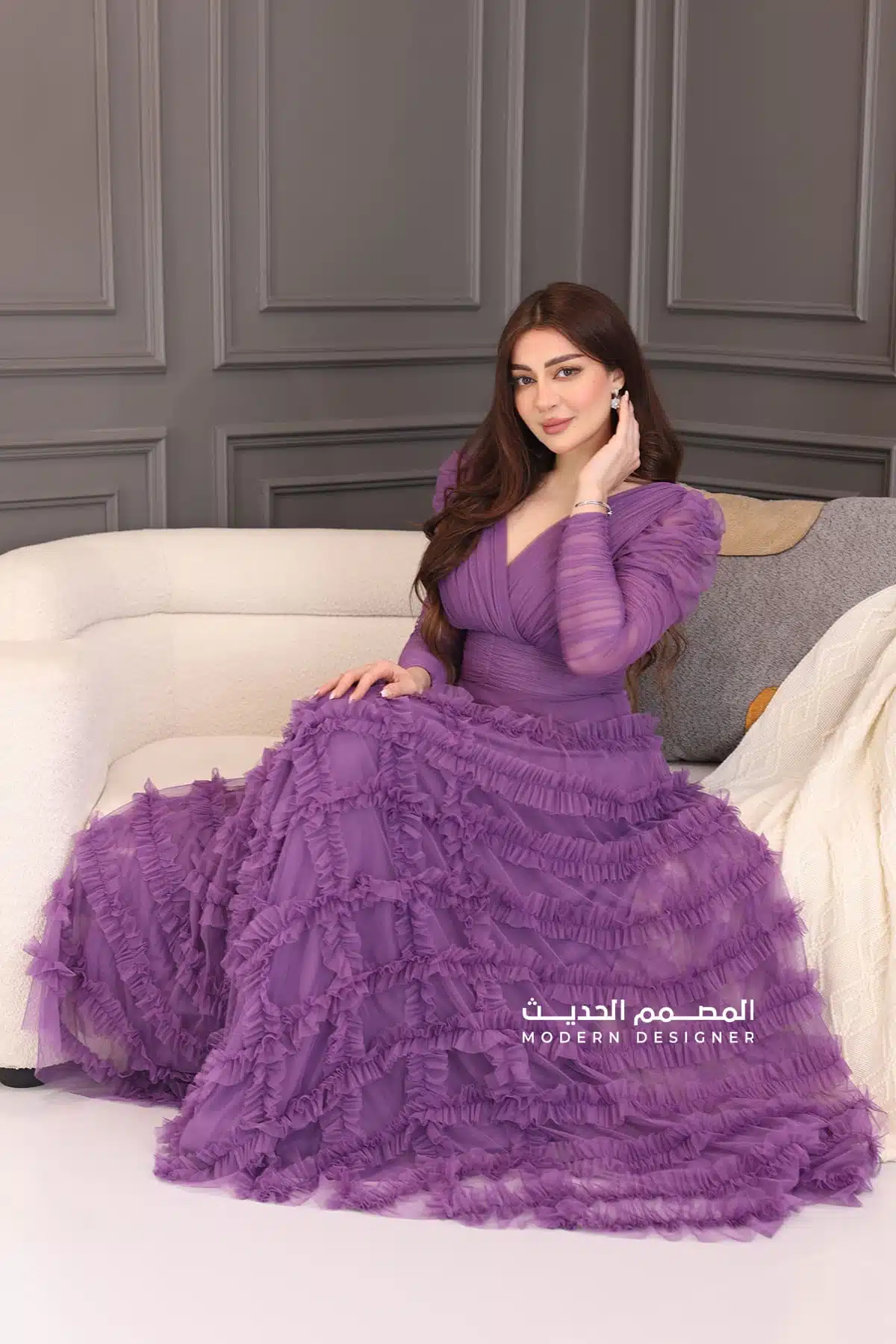 فستان سهرة طويل راقي