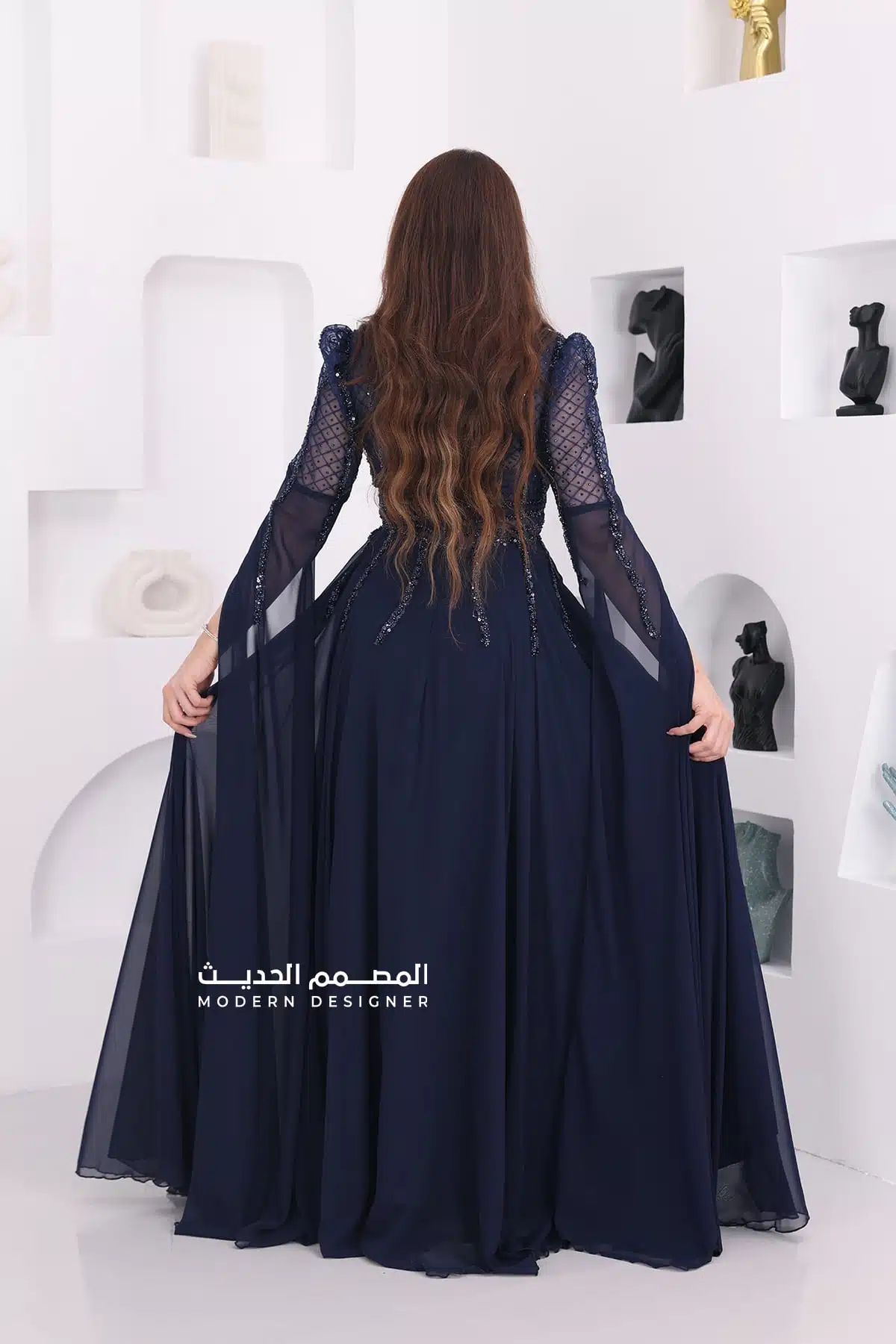 فستان سهرة شيفون فخم